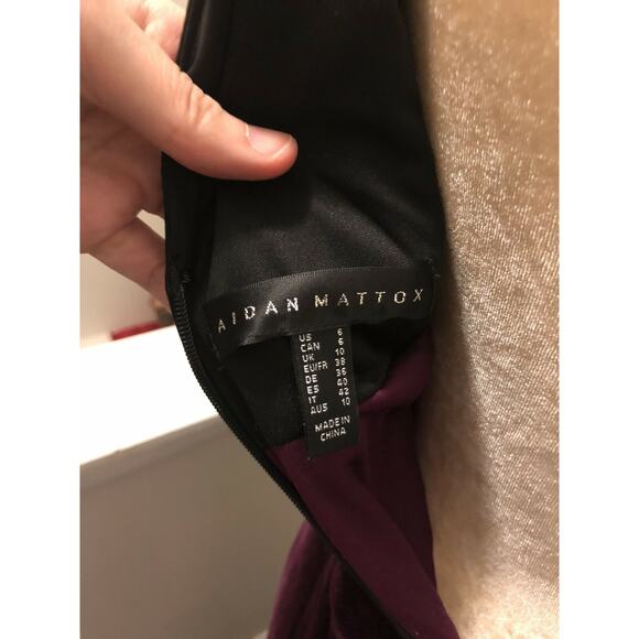 Aidan Mattox Formal Sleeveless Long Bow Evening Gown Dress Size 6 NWT - Picture 7 of 8